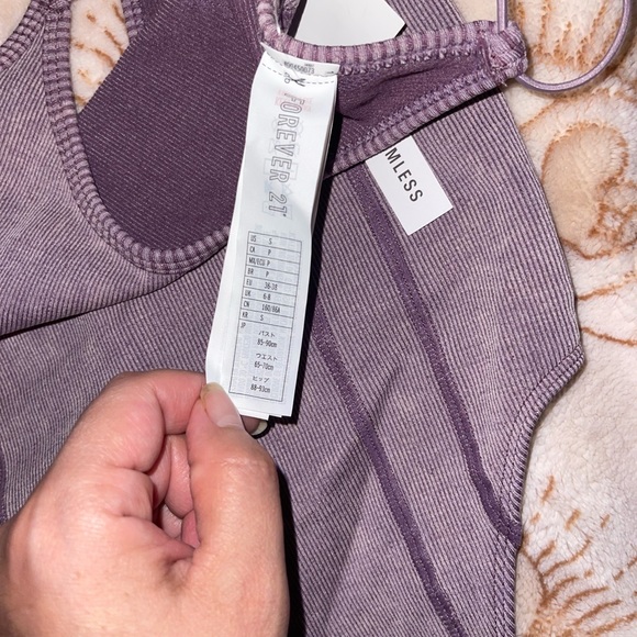 Forever21 Purple Body Suit Size Small (NWT) - Picture 3 of 4